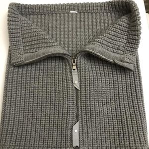 Lululemon All That Shimmers Grey Knit Scarf